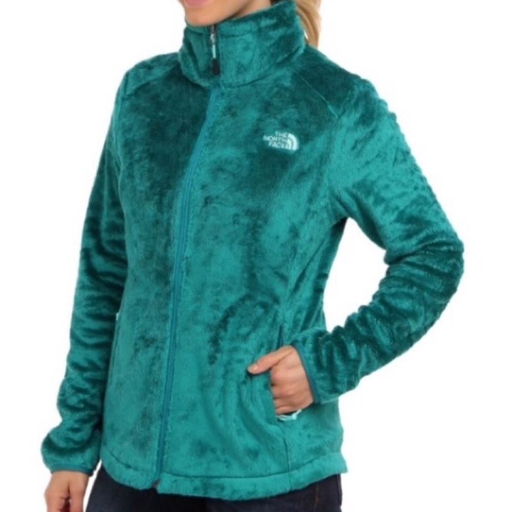 Soft and cozy teal The North Face jacket